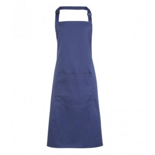 PR154MAR - Colours POCKET Bib Apron | MARINE BLUE