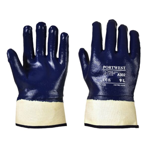 Fully Dipped Nitrile Safety Cuff Gloves - Image 2