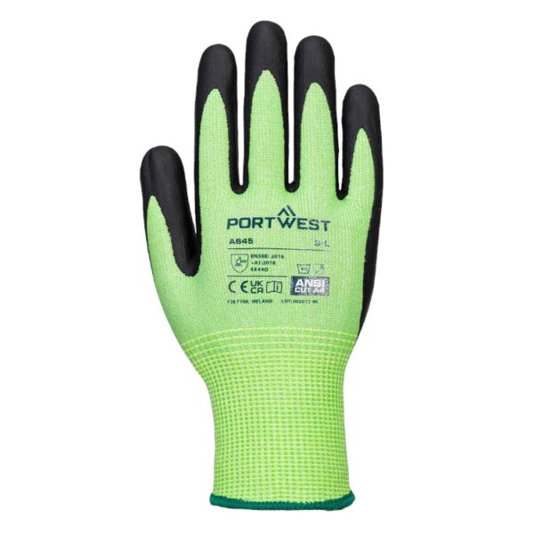 Green Cut Nitrile Foam Gloves