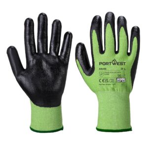 Green Cut Nitrile Foam Gloves - Image 2