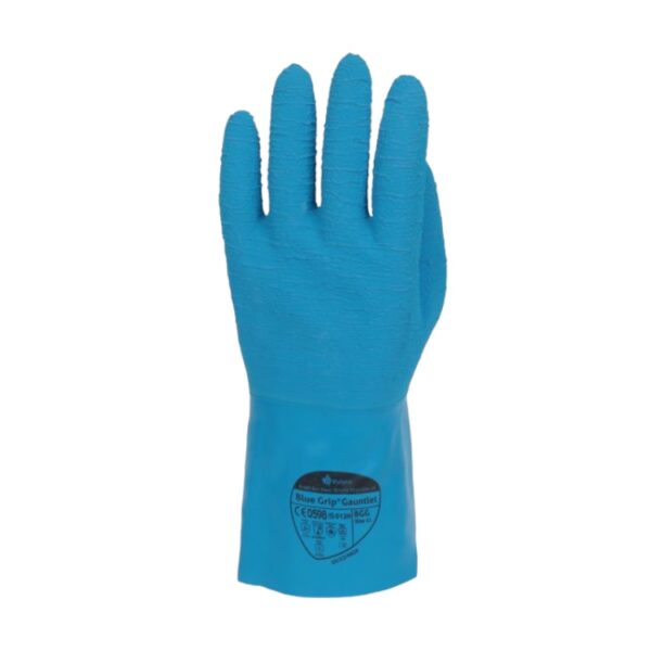 Blue Grip® Crinkle Latex Gauntlet