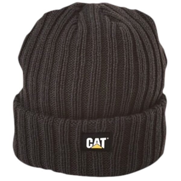 CAT Ribbed Watch Beanie Hat - Image 2