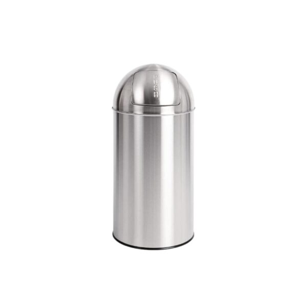 Stainless Steel Bullet Push Waste Bin