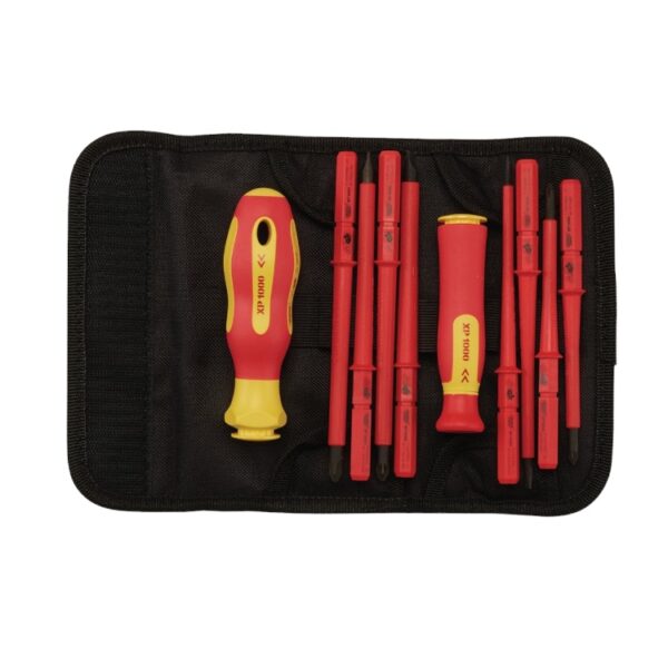 Interchangeable VDE Blade Screwdriver Set (10 Piece)