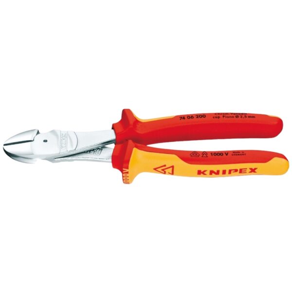 Knipex 200 mm Fully Insulated High Leverage Diagonal Side Cutter