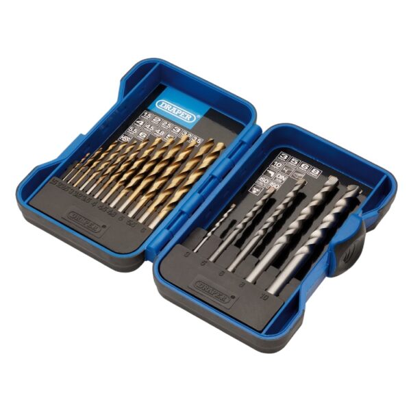 Metric Combination HSS and Masonry Drill Bit Set (17 Piece)