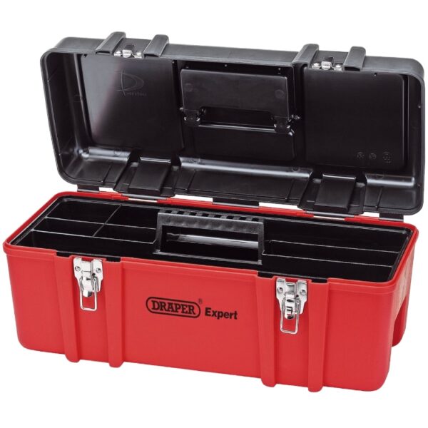 Draper Expert 580 mm Plastic Tool Box with Tote Tray