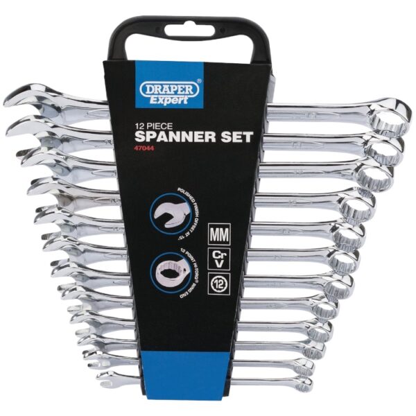 Draper Expert HI-TORQ® Metric Combination Spanner Set (12 Piece)