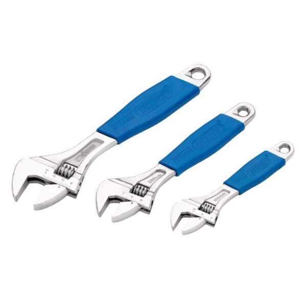 3 Piece Adjustable Wrench Set