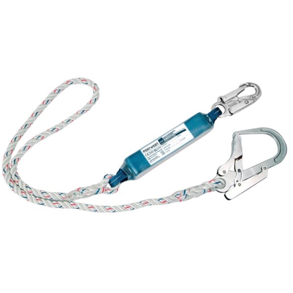 Single 1.8 m Lanyard With Shock Absorber