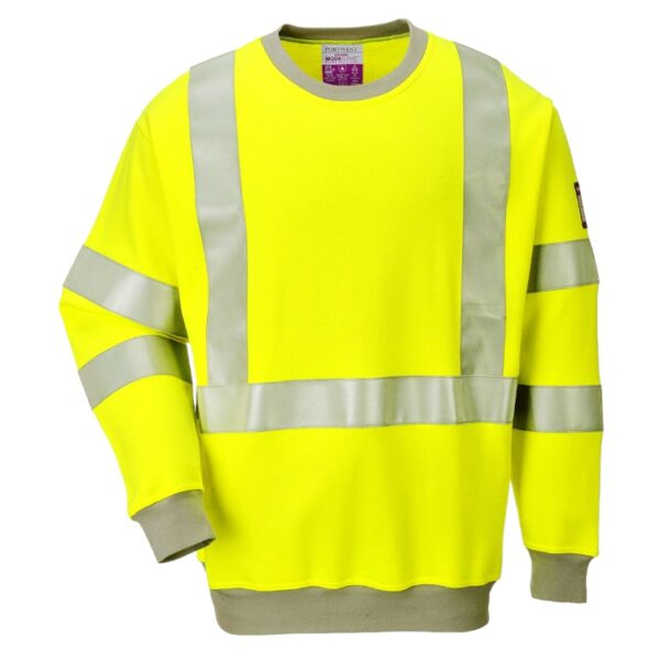 Flame Resistant Anti-Static Hi-Vis Sweatshirt