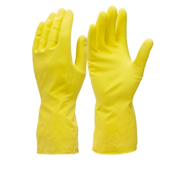 Yellow Household Rubber Gloves