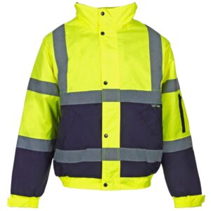 Hi-Vis Two Tone Bomber Jacket - Image 3