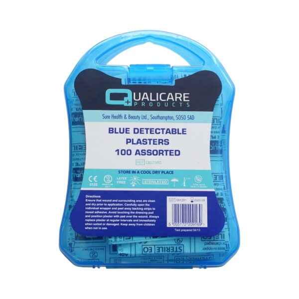 Blue Detectable Sterile Plasters Box - Assorted Sizes