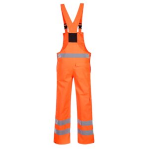 Hi-Vis Breathable Rain Bib & Brace - Image 2