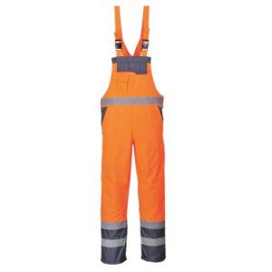 Hi-Vis Breathable Contrast Rain Bib & Brace - Image 2