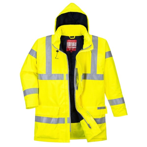 Bizflame Rain Hi-Vis Anti-Static FR Jacket