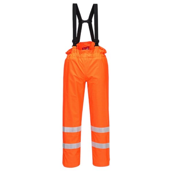 Bizflame Rain Unlined Hi-Vis Anti-Static FR Trousers