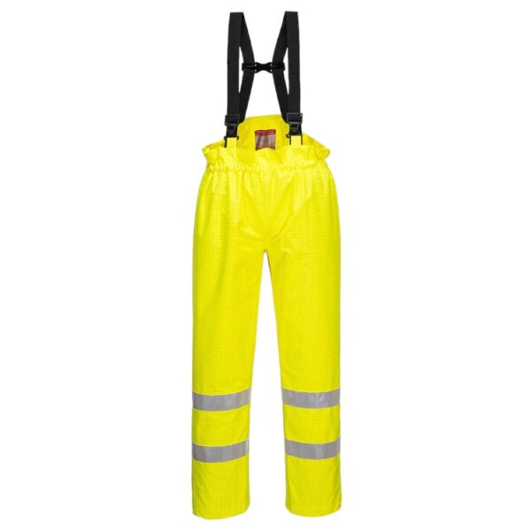 Bizflame Rain Unlined Hi-Vis Anti-Static FR Trousers - Image 3