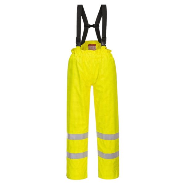 Bizflame Rain Lined Hi-Vis Anti-Static FR Trousers