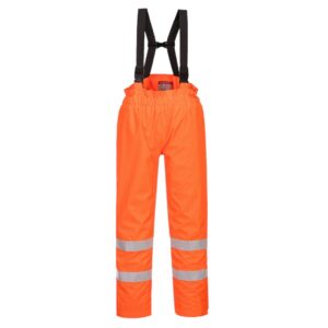 Bizflame Rain Lined Hi-Vis Anti-Static FR Trousers - Image 3