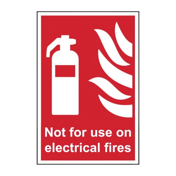 Not For Use On Electrical Fires