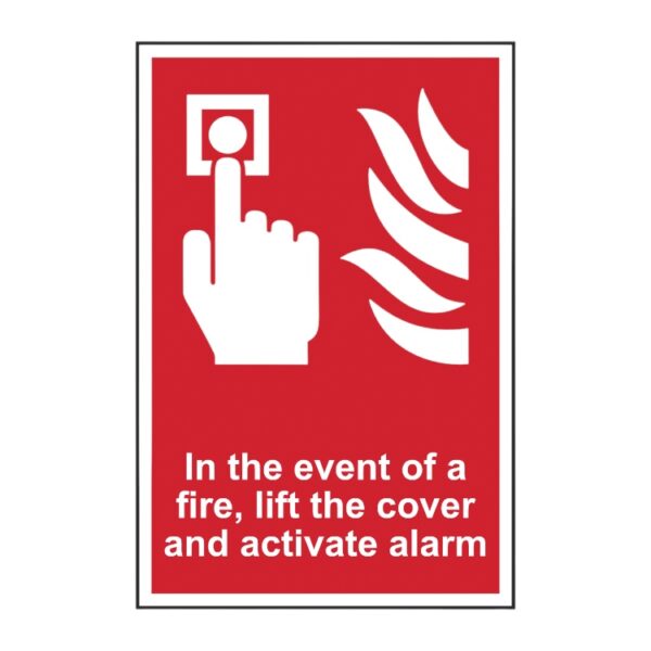 Fire Alarm Lift Cover and Activate Alarm