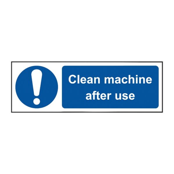 Clean Machine After Use