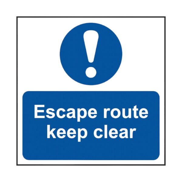 Escape Route Keep Clear