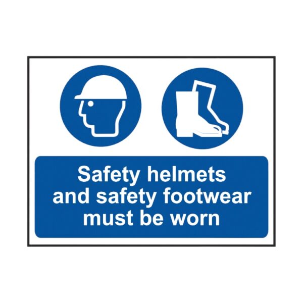 Safety Helmets And Safety Footwear Must Be Worn