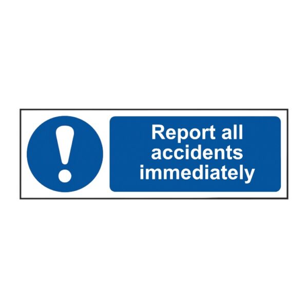 Report All Accidents Immediately