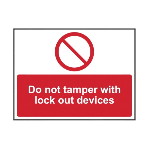 Do Not Tamper With Lockout Devices