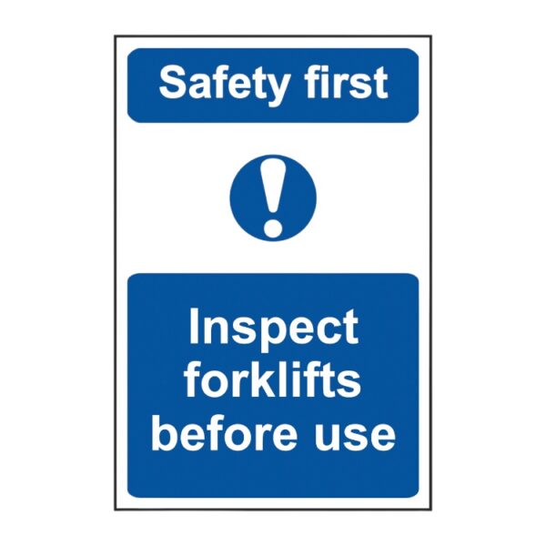 Inspect Forklift Before Use