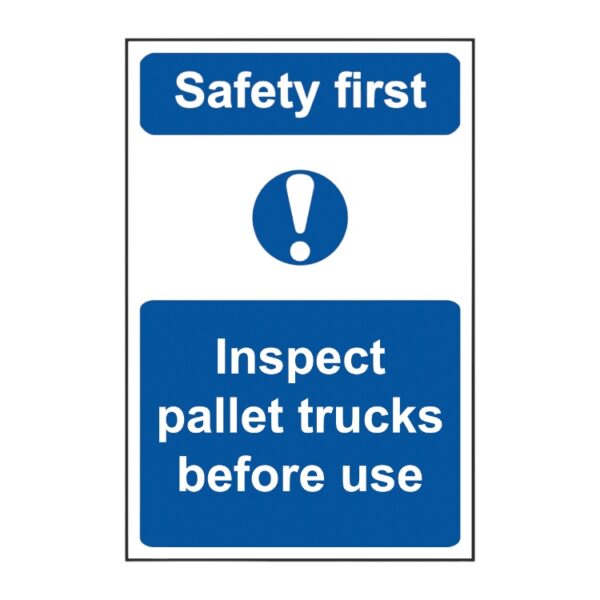 Inspect Pallet Trucks Before Use